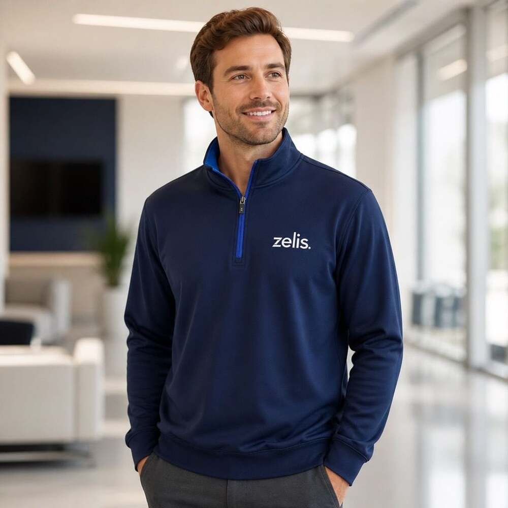 Fairway & Greene F&G Tech Quarter-Zip Pullover Zelis Logo